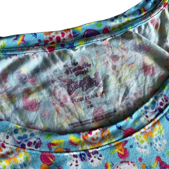 Posh Peanut x Lisa Frank “Spotty Dotty” Long Sleeve Top – Size 2XL – Rare Collab - Picture 3 of 4